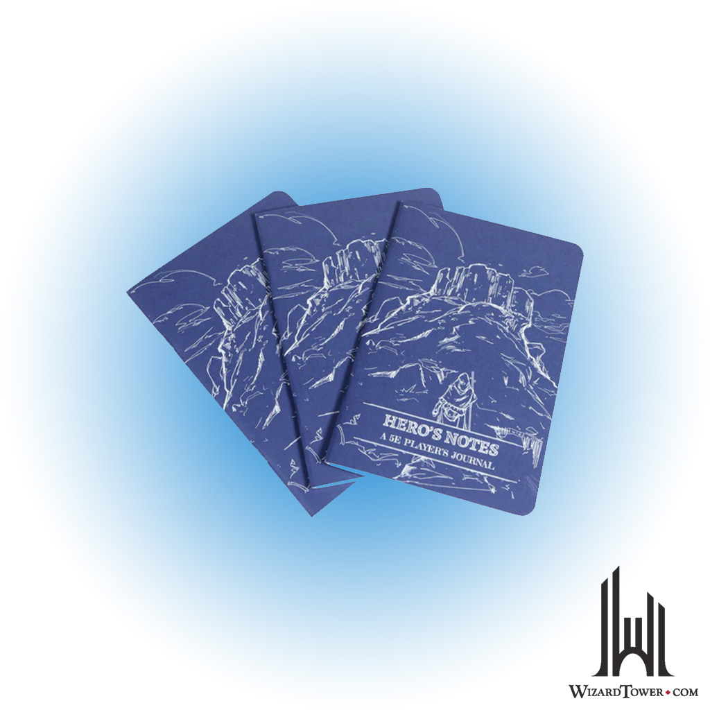 DUNGEON NOTES HEROS JOURNALS 3PK BLUE